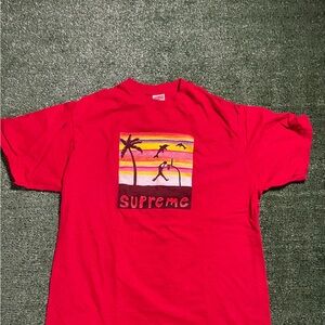 Supreme Sunset Red Tee